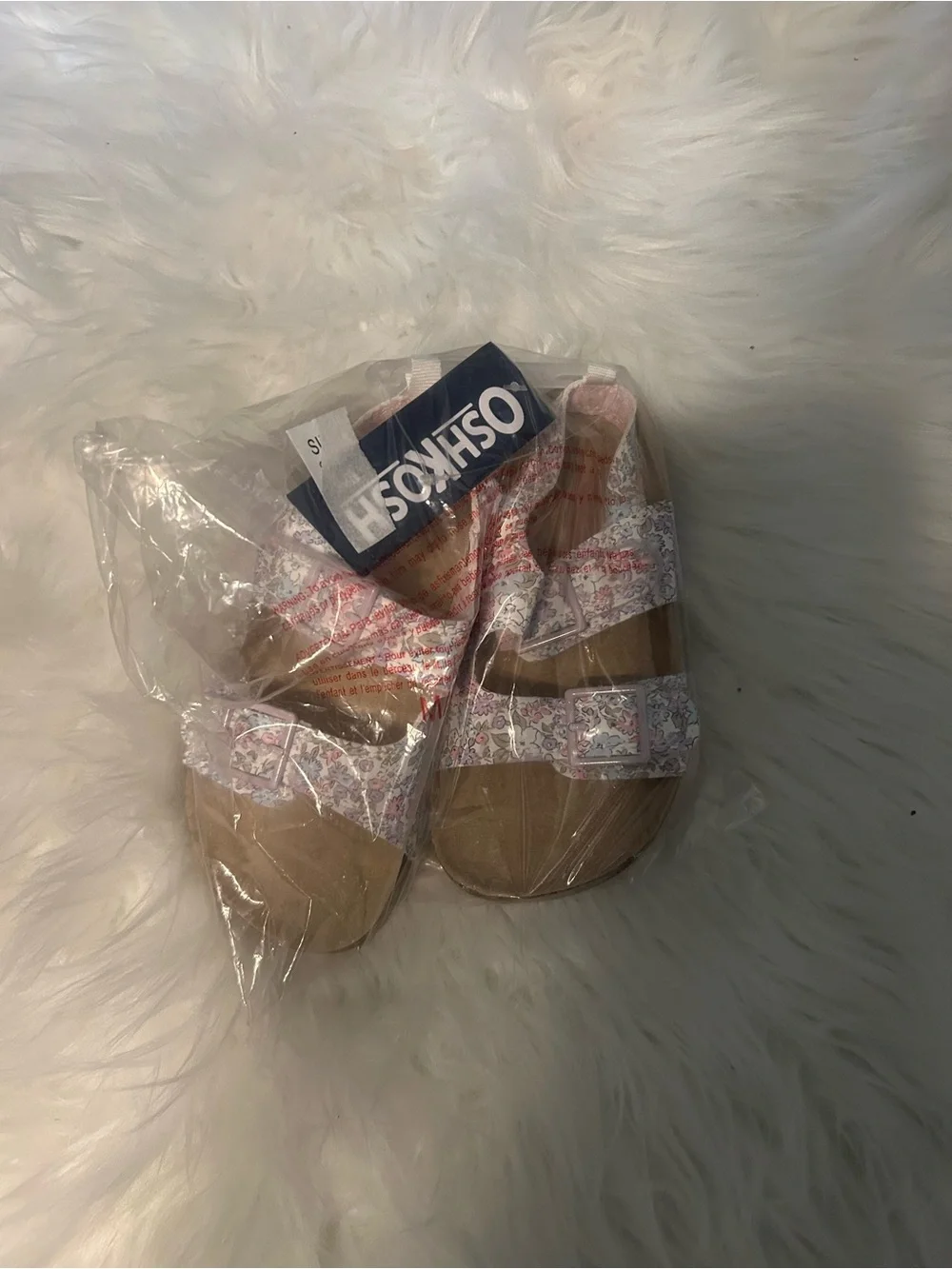 Nwt girls Floral footbed sandals from Oshkosh size 10